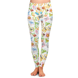 Animal Alphabet Ladies Leggings - Extra Small