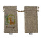 Animal Alphabet Large Burlap Gift Bags - Front Approval