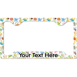 Animal Alphabet License Plate Frame - Style C (Personalized)
