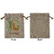 Animal Alphabet Medium Burlap Gift Bag - Front Approval