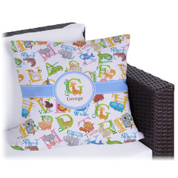 Animal Alphabet Outdoor Pillow - 16" (Personalized)