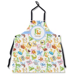 Animal Alphabet Apron Without Pockets w/ Name or Text
