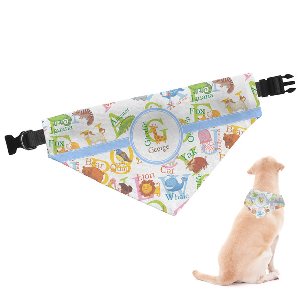 Custom Animal Alphabet Dog Bandana - Large (Personalized)