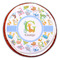 Animal Alphabet Printed Icing Circle - Large - On Cookie