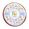 Animal Alphabet Printed Icing Circle - Medium - On Cookie