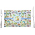 Animal Alphabet Glass Rectangular Lunch / Dinner Plate (Personalized)