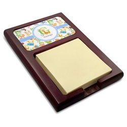 Animal Alphabet Red Mahogany Sticky Note Holder (Personalized)