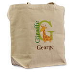 Animal Alphabet Reusable Cotton Grocery Bag - Single (Personalized)