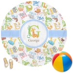 Animal Alphabet Round Beach Towel (Personalized)