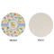 Animal Alphabet Round Linen Placemats - APPROVAL (single sided)