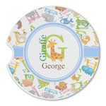 Animal Alphabet Sandstone Car Coaster - Single (Personalized)