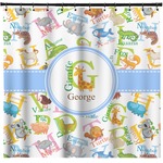 Animal Alphabet Shower Curtain - Custom Size (Personalized)