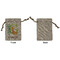 Animal Alphabet Small Burlap Gift Bag - Front Approval