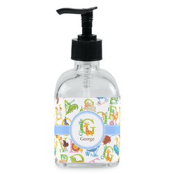 Animal Alphabet Glass Soap & Lotion Bottle - Single Bottle (Personalized)