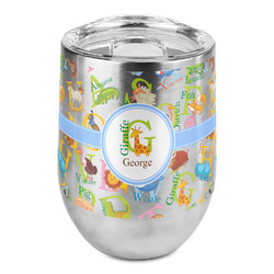 Animal Alphabet Stemless Wine Tumbler - Full Print (Personalized)