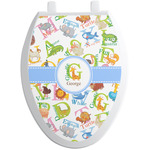 Animal Alphabet Toilet Seat Decal - Elongated (Personalized)