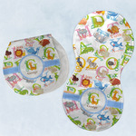 Animal Alphabet Burp Pads - Velour - Set of 2 w/ Name or Text