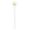 Animal Alphabet White Plastic 5.5" Stir Stick - Round - Single Stick