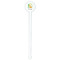 Animal Alphabet White Plastic 7" Stir Stick - Round - Single Stick