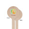 Animal Alphabet Wooden 6" Stir Stick - Round - Single Sided - Front & Back