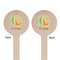 Animal Alphabet Wooden 7.5" Stir Stick - Round - Double Sided - Front & Back