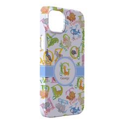 Animal Alphabet iPhone Case - Plastic - iPhone 14 Plus (Personalized)