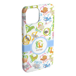 Animal Alphabet iPhone Case - Plastic - iPhone 15 Plus (Personalized)