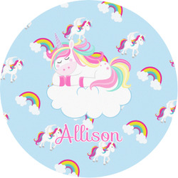 Rainbows and Unicorns Multipurpose Round Labels - 1" (Personalized)