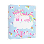 Rainbows and Unicorns Canvas Print (Personalized)