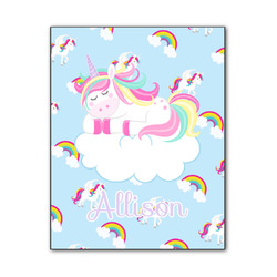 Rainbows and Unicorns Wood Print - 11x14 (Personalized)