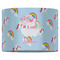 Rainbows and Unicorns 16" Drum Lampshade - FRONT (Fabric)