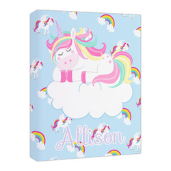 Rainbows and Unicorns Canvas Print - 16x20 (Personalized)