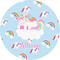 Rainbows and Unicorns 2" Multipurpose Round Labels - Single Sticker