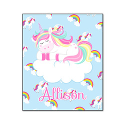 Rainbows and Unicorns Wood Print - 20x24 (Personalized)