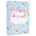 Rainbows and Unicorns Canvas Print - 20x30 (Personalized)