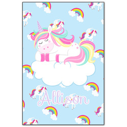 Rainbows and Unicorns Wood Print - 20x30 (Personalized)