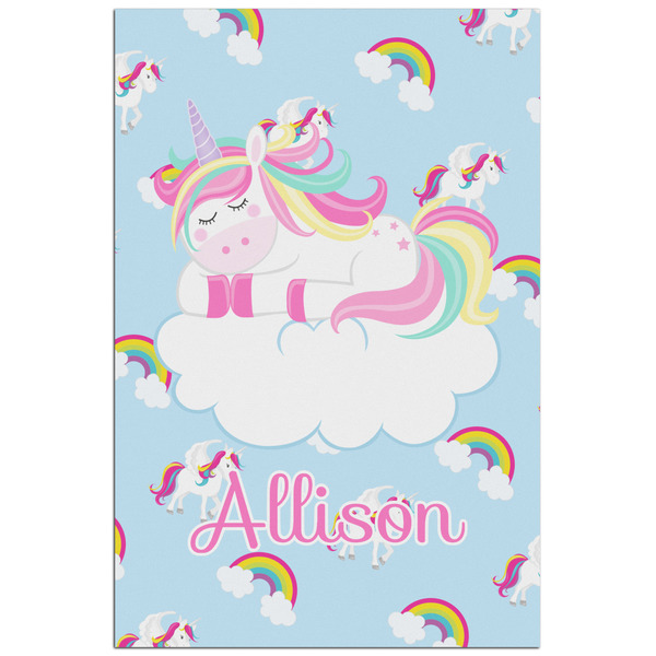 Custom Rainbows and Unicorns Poster - Matte - 24x36 (Personalized)