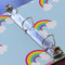 Rainbows and Unicorns 3 Ring Binders - Full Wrap - 1" - DETAIL