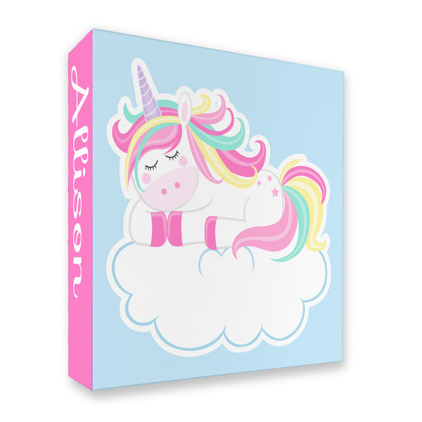 Custom Rainbows and Unicorns 3 Ring Binder - Full Wrap - 2" (Personalized)