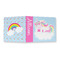 Rainbows and Unicorns 3 Ring Binders - Full Wrap - 2" - OPEN OUTSIDE