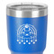 Rainbows and Unicorns 30 oz Stainless Steel Ringneck Tumbler - Blue - Close Up