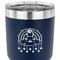 Rainbows and Unicorns 30 oz Stainless Steel Ringneck Tumbler - Navy - CLOSE UP