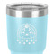 Rainbows and Unicorns 30 oz Stainless Steel Ringneck Tumbler - Teal - Close Up