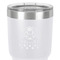 Rainbows and Unicorns 30 oz Stainless Steel Ringneck Tumbler - White - Close Up