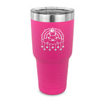 Rainbows and Unicorns 30 oz Stainless Steel Tumbler - Pink - Single Sided