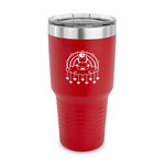 Rainbows and Unicorns 30 oz Stainless Steel Tumbler - Red - Single Sided