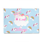 Rainbows and Unicorns 4' x 6' Indoor Area Rug (Personalized)