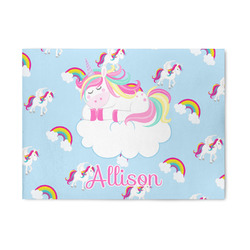 Rainbows and Unicorns 5' x 7' Patio Rug (Personalized)