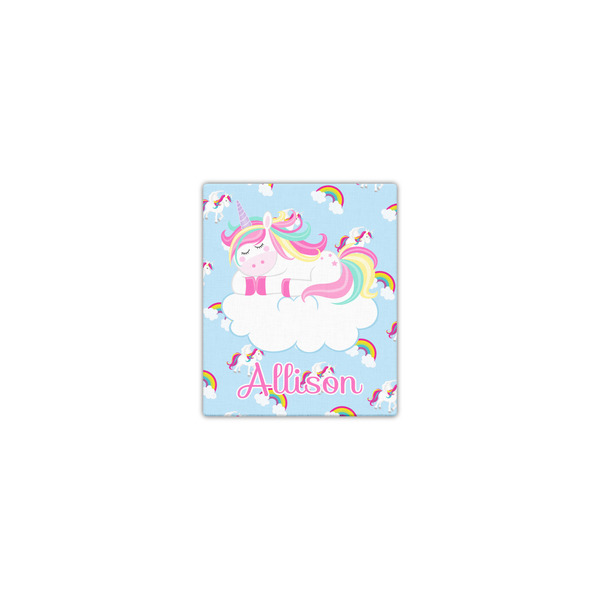 Custom Rainbows and Unicorns Canvas Print - 8x10 (Personalized)