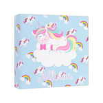 Rainbows and Unicorns Canvas Print - 8x8 (Personalized)